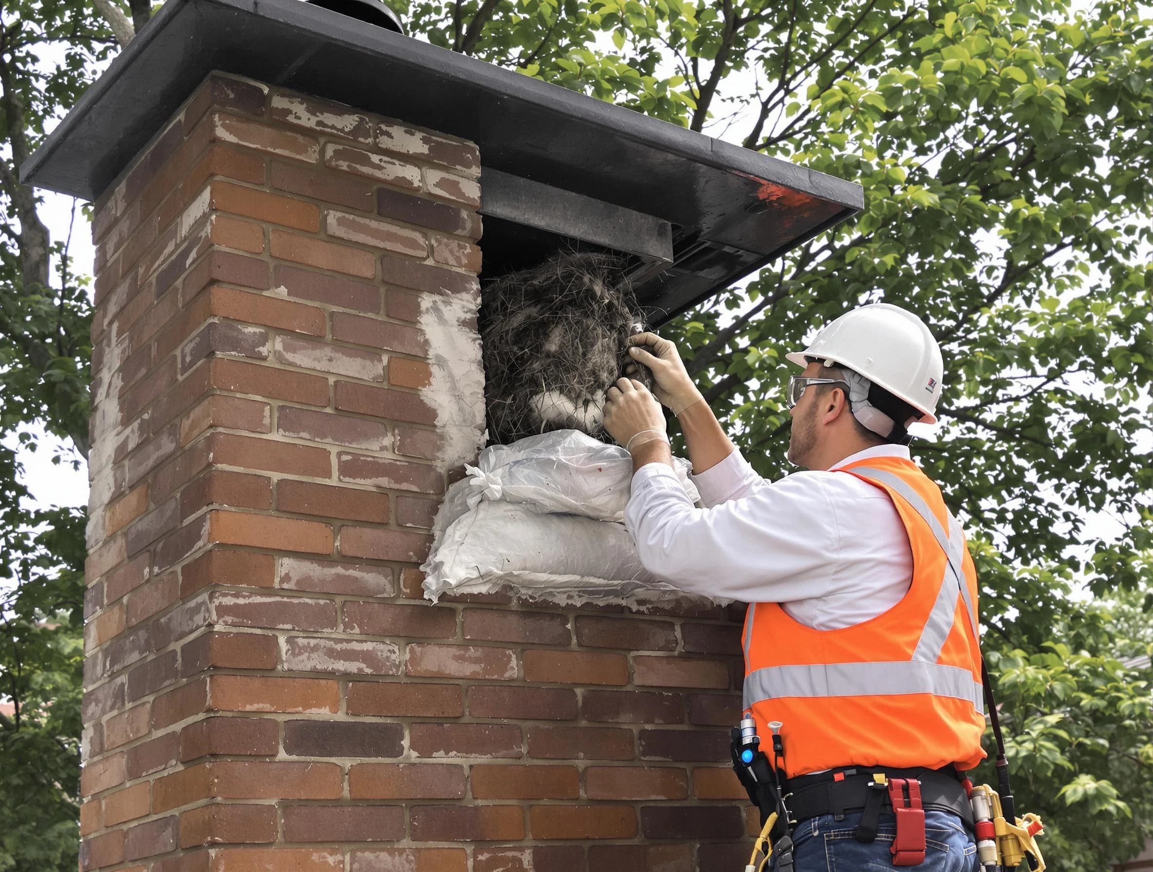Humane removal of debris and animals by Newton Chimney Sweep in Newton, MA