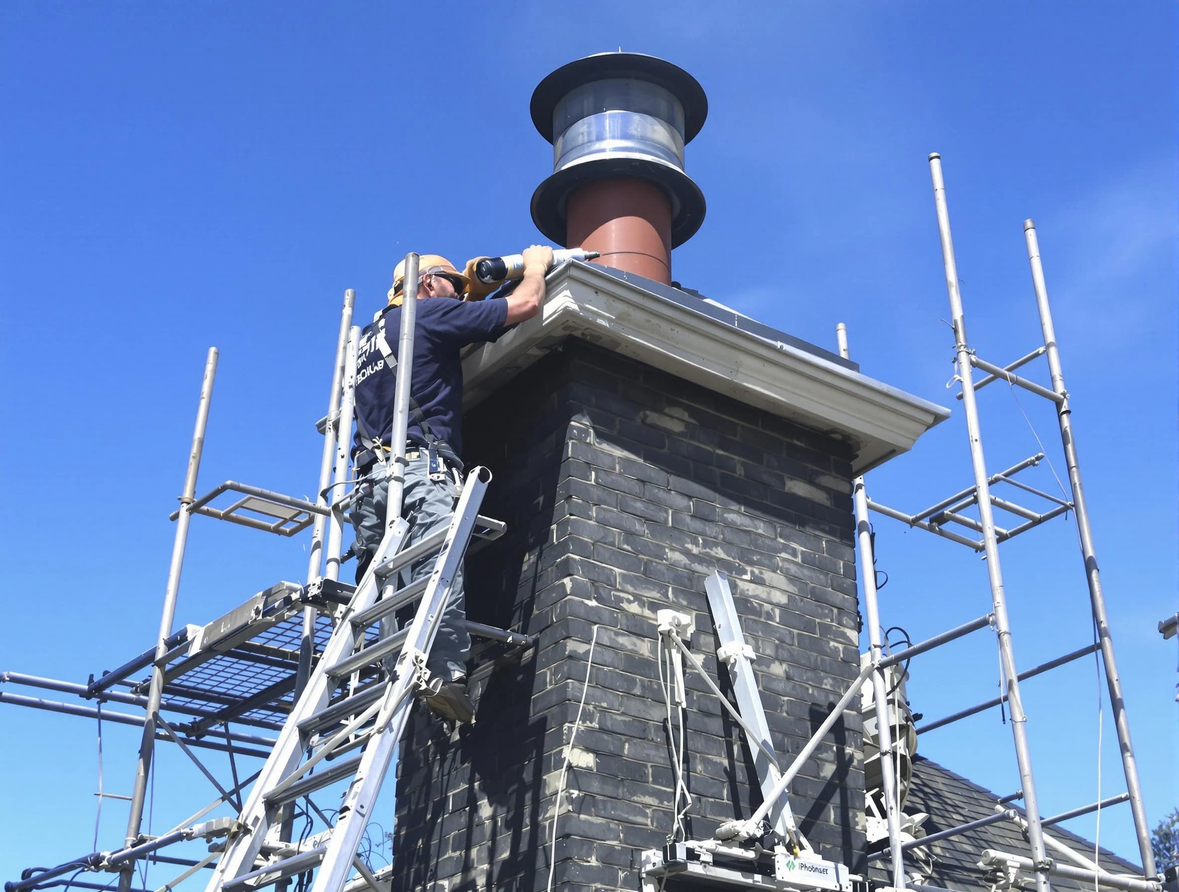 Sturdy chimney crown finished by Newton Chimney Sweep in Newton, MA