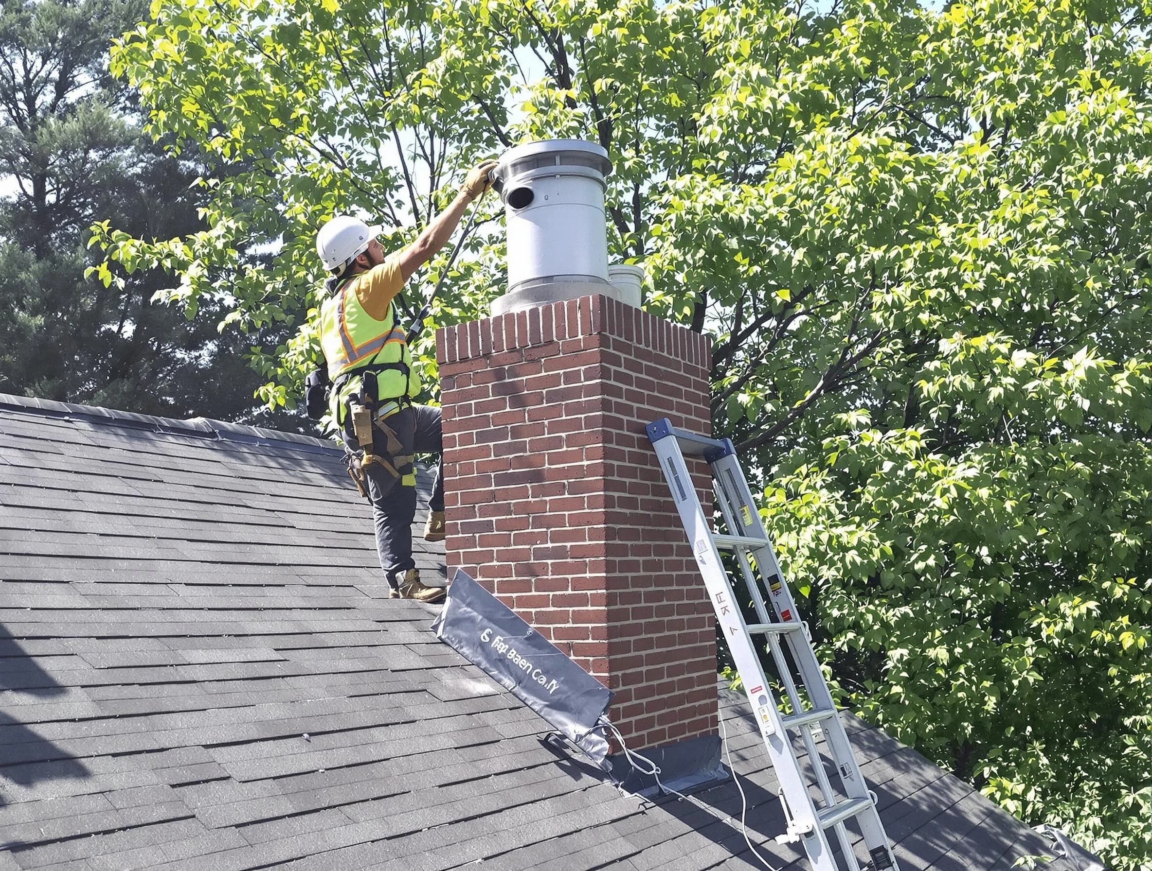 Chimney liner inspection by Newton Chimney Sweep in Newton, MA