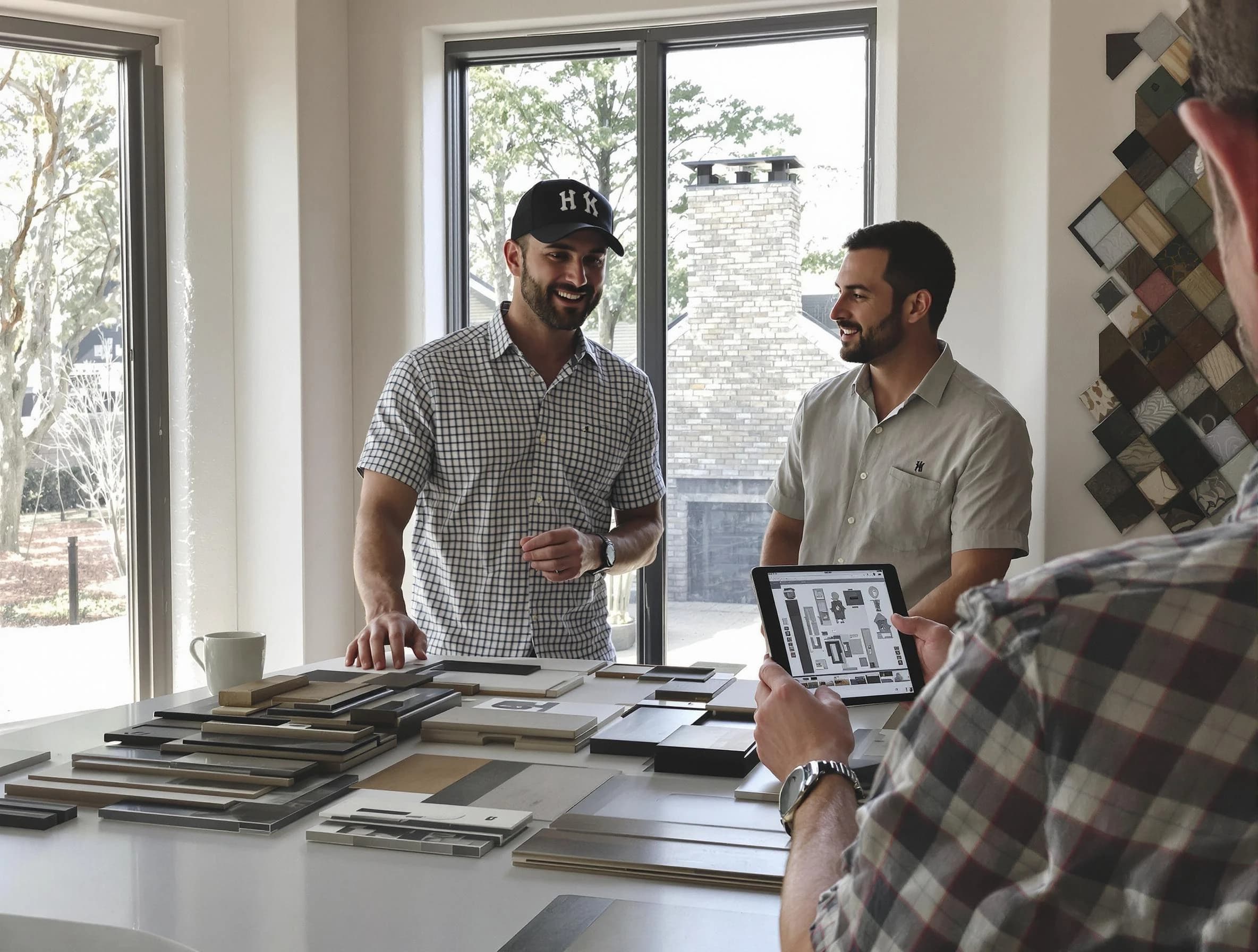 Newton Chimney Sweep remodeling a chimney and fireplace in Newton, MA