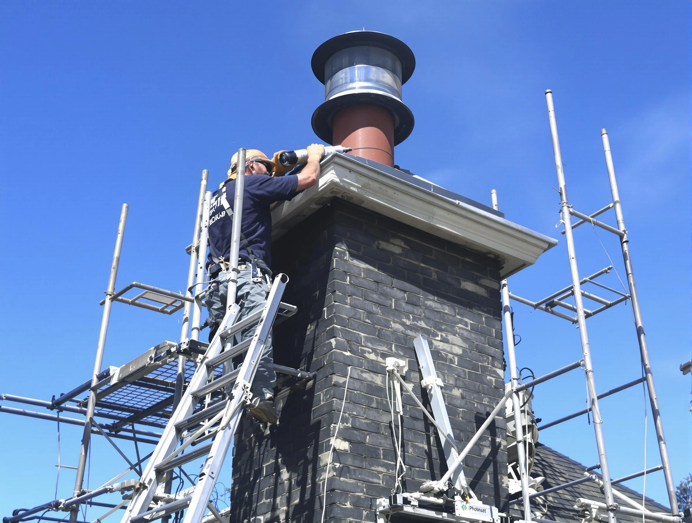 Sturdy chimney crown finished by Newton Chimney Sweep in Newton, MA
