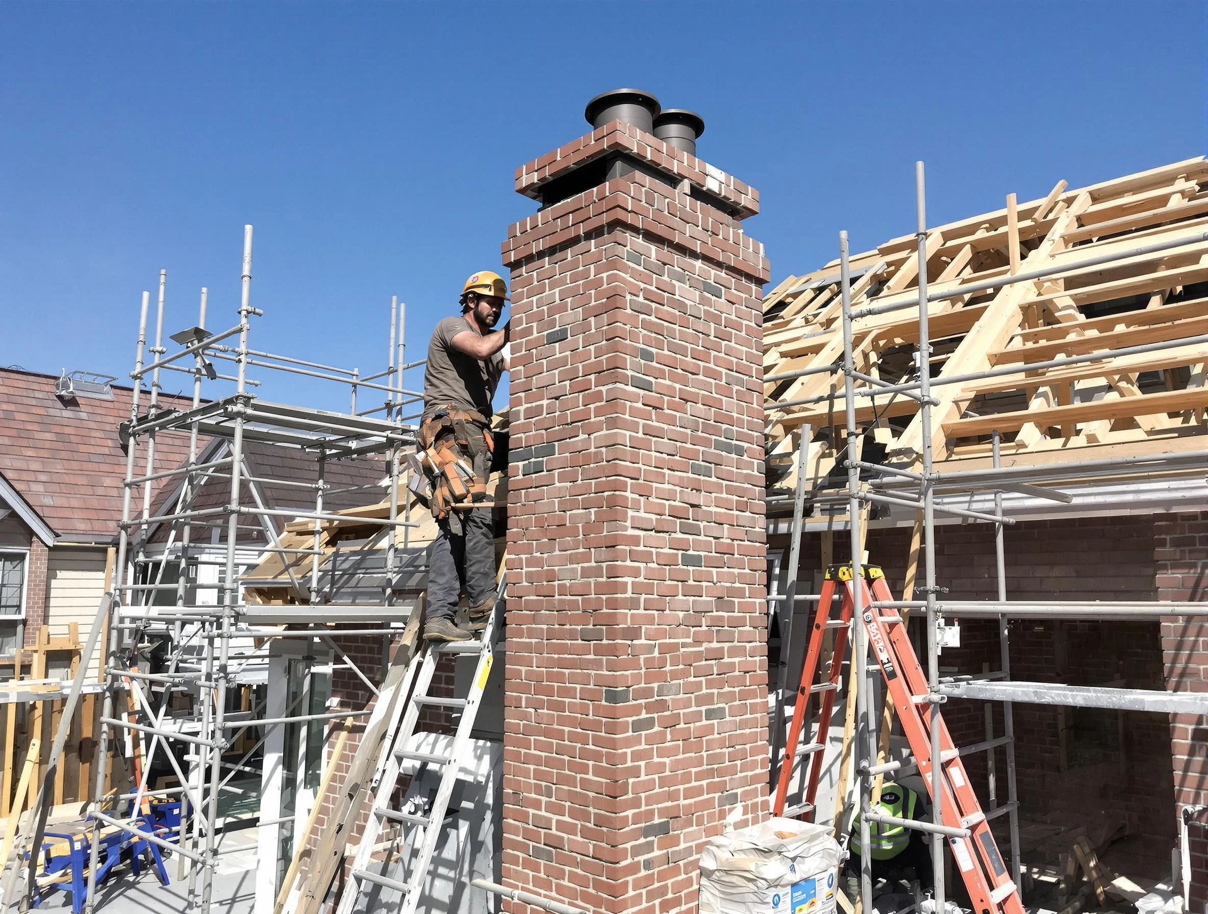 New chimney installation completed by Newton Chimney Sweep in Newton, MA
