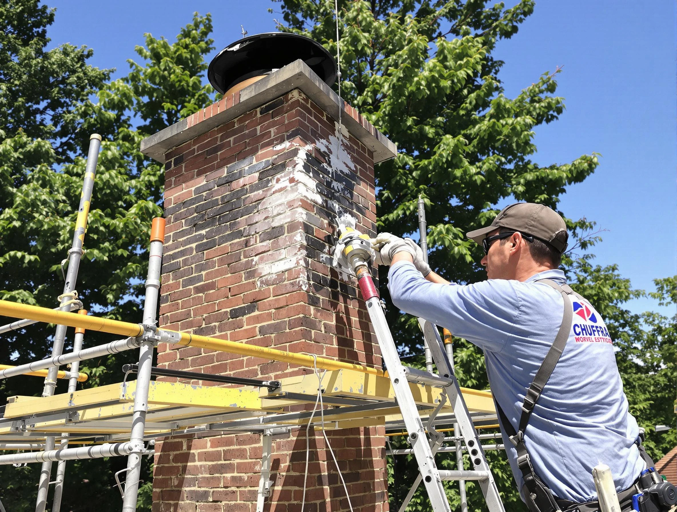 Structural chimney repair by Newton Chimney Sweep in Newton, MA