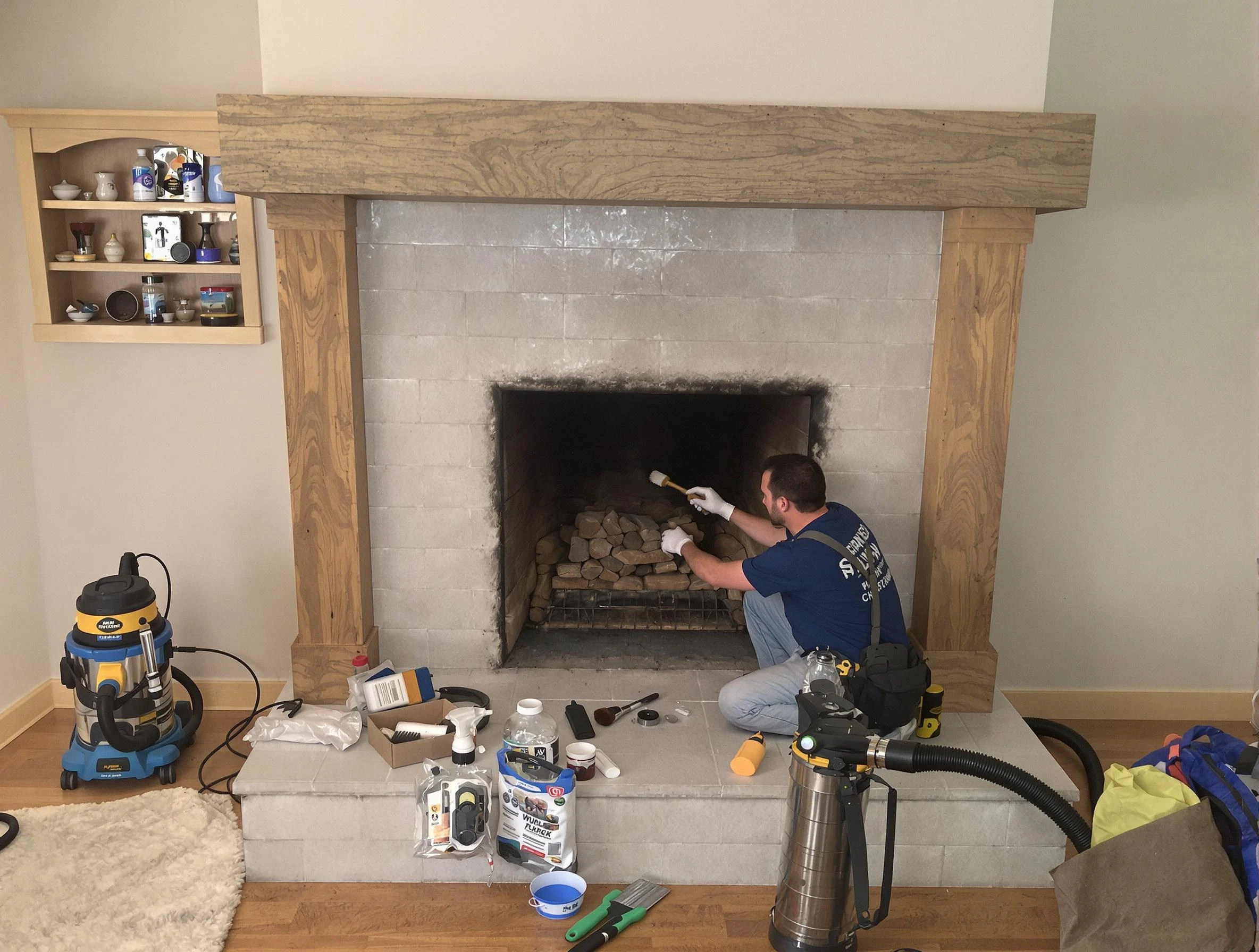 Detailed creosote removal process by Newton Chimney Sweep in Newton, MA
